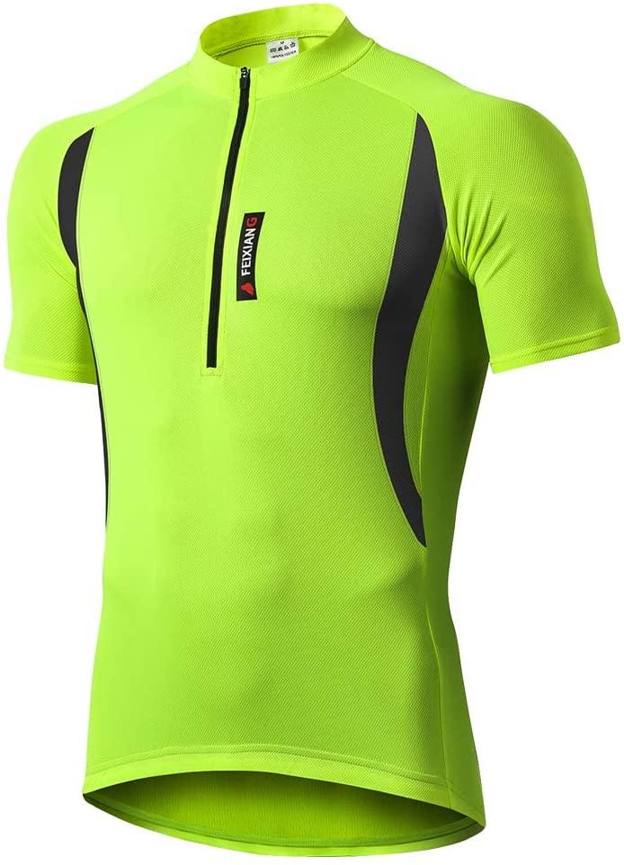 MEETWEE Men’s Cycling Jerseys, Short Sleeve Biking Cycle Tops Quick Dry Breathable Mountain Bike MTB Shirt Racing Bicycle Clothes - Meetyooshop-DealsGloble