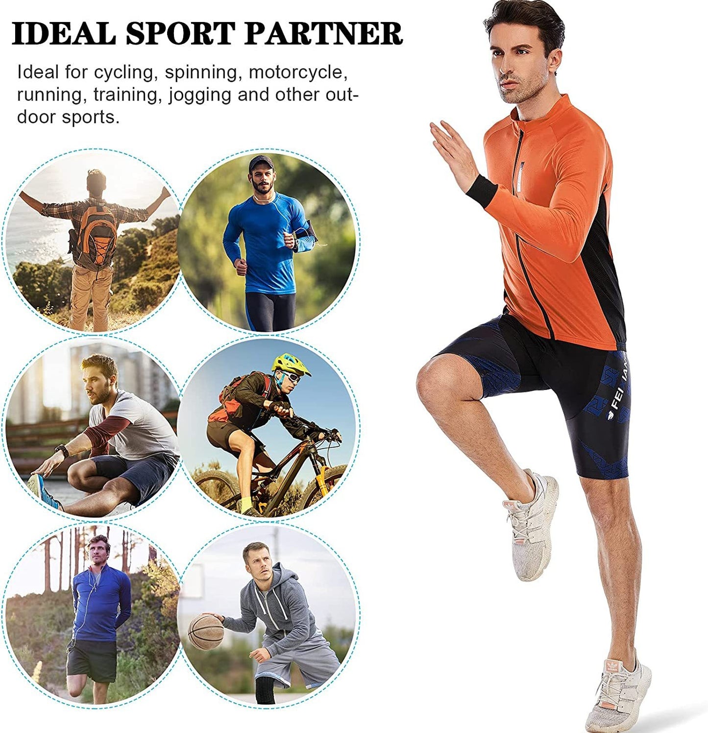 Men’s Cycling Jersey, Short Sleeve Biking Cycle Tops Quick Dry Breathable Mountain Bike MTB Shirt Racing Bicycle Clothes