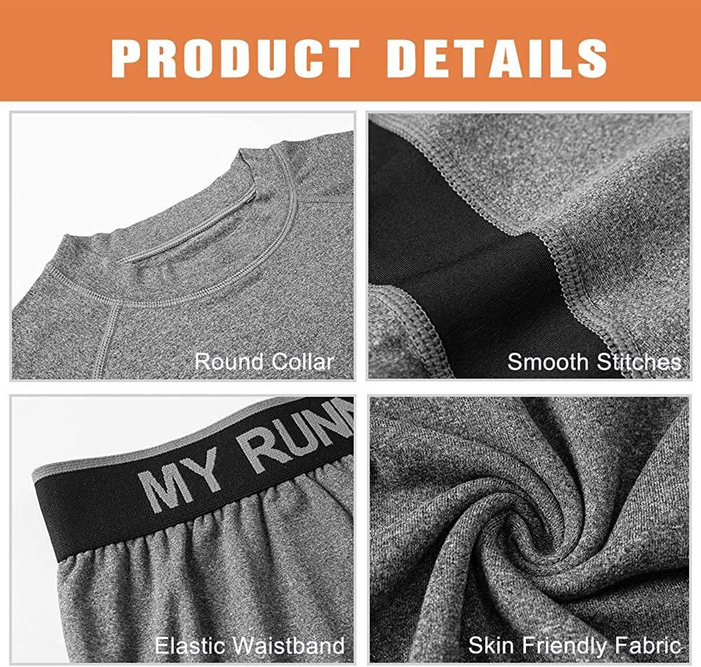 Thermal Underwear Set for Kids Winter Warm Sport Base Layer Ski Long Johns for Child