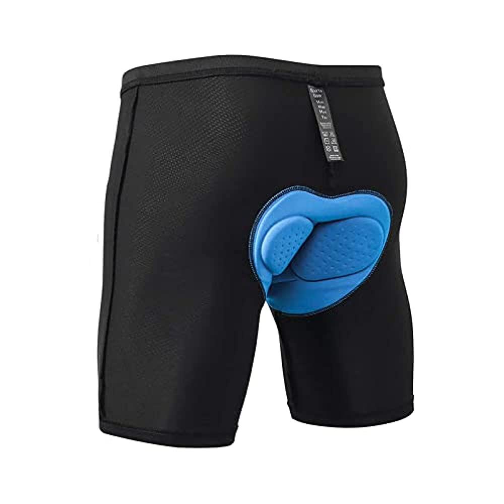 Men's Cycling Underwear, 3D Padded Bike Shorts, Quick Dry Breathable Mountain Bicycle Tights Leggings