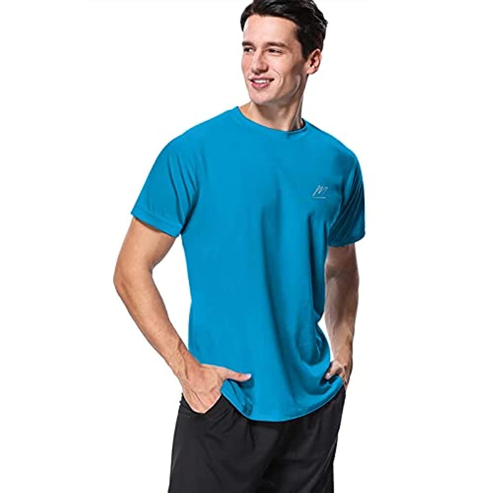 Men's Swim Shirts Rash Guard UPF 50+ Sun Protection Shirt Quick Dry SP –  MEETWEE