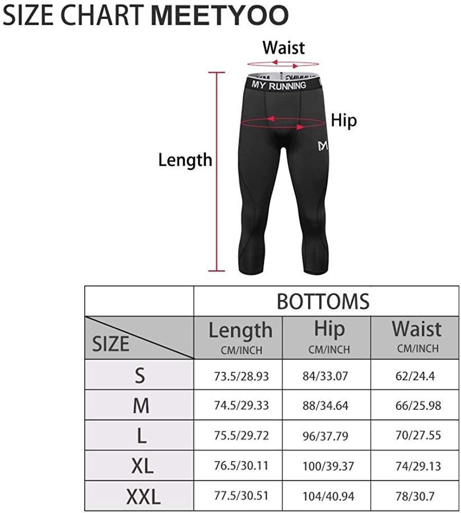 Men's 3/4 Compression Pants Sports Workout Running Tights Leggings