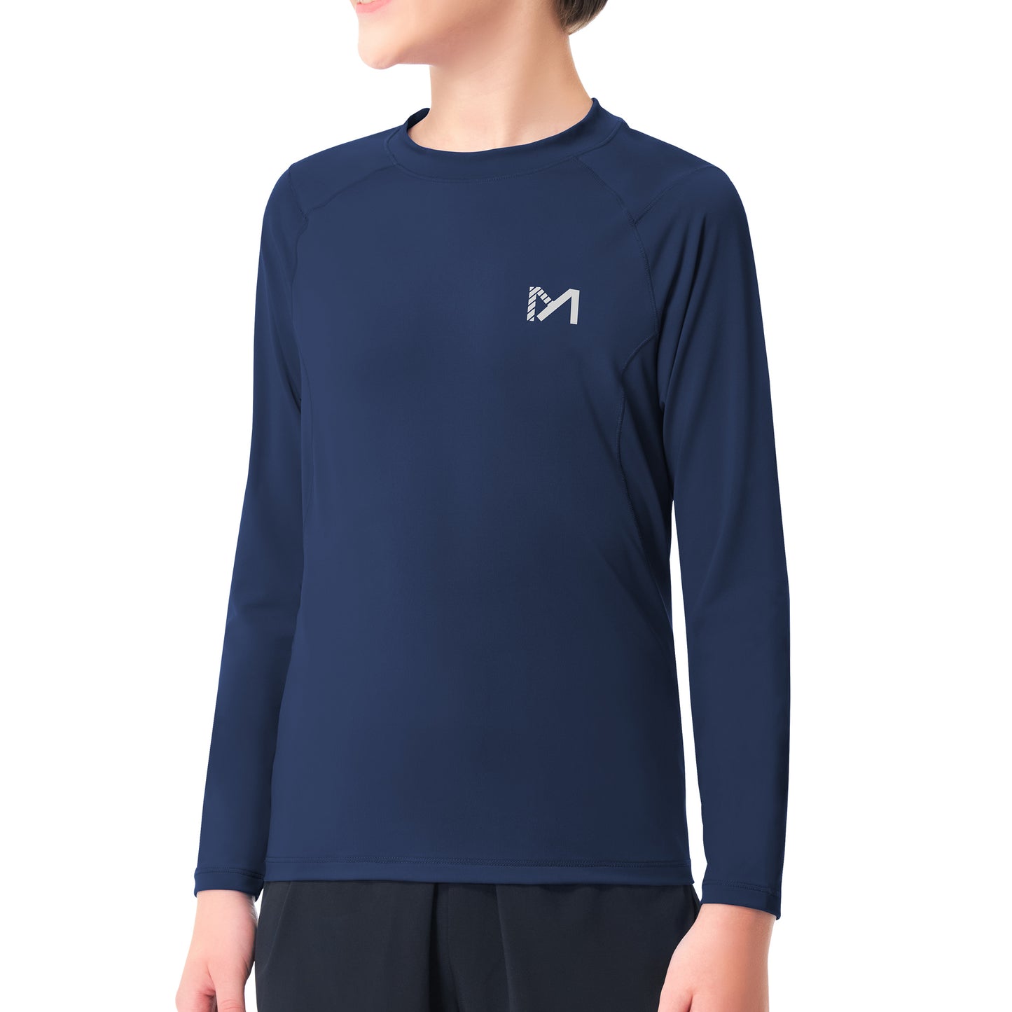 Boys Compression Shirt Youth Tights Athletic Undershirt Kids Base Layer T-Shirt UPF 50 Sun Protect Tops