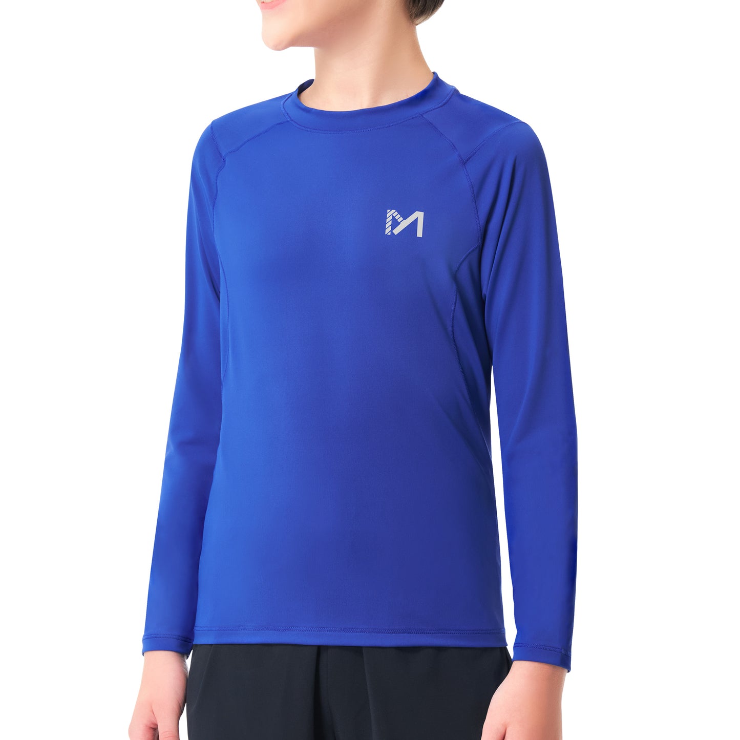 Boys Compression Shirt Youth Tights Athletic Undershirt Kids Base Layer T-Shirt UPF 50 Sun Protect Tops
