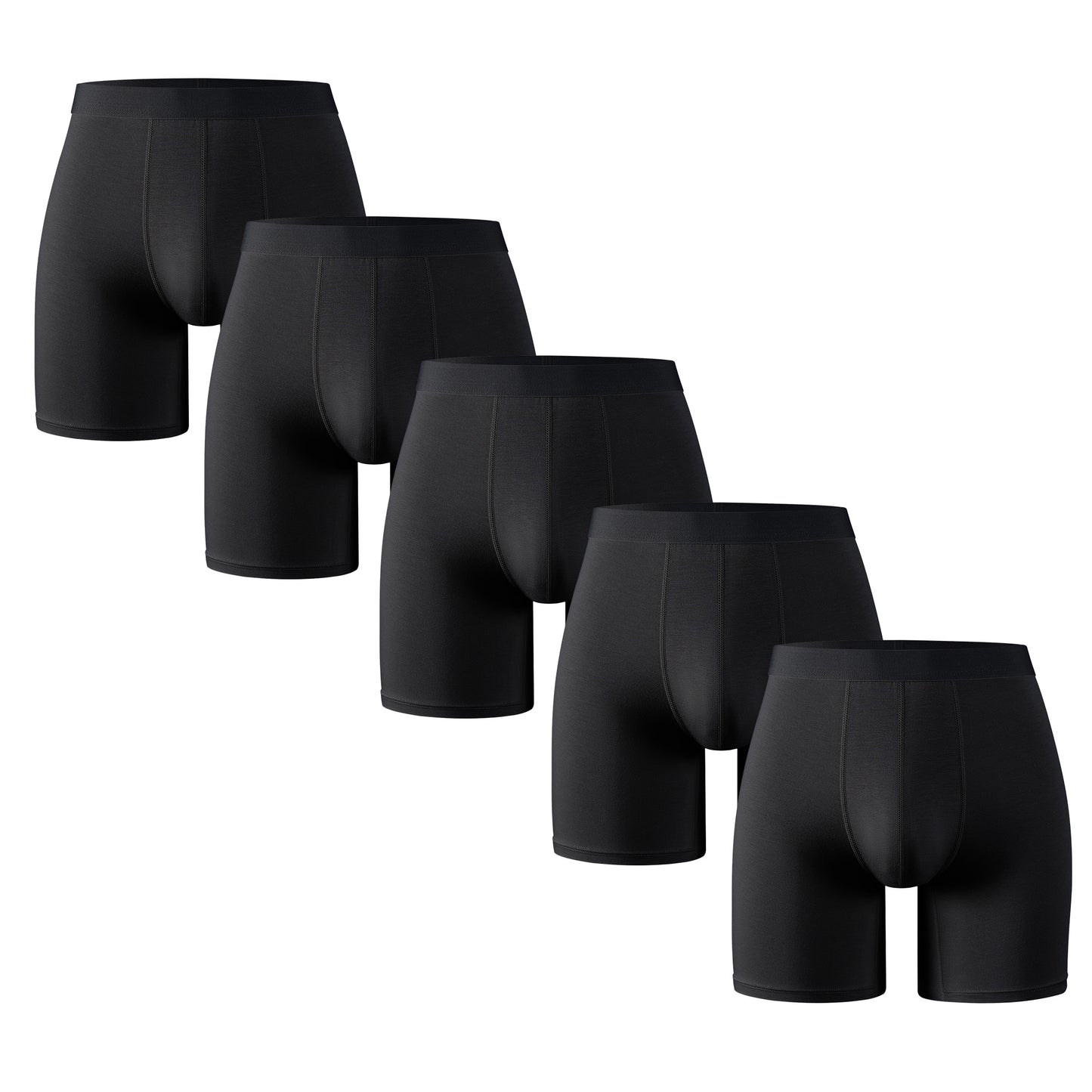 Men's Underwear Boxer Briefs Pack, Moisture-Wicking Underwear for Men Breathable No Ride Up Boxers