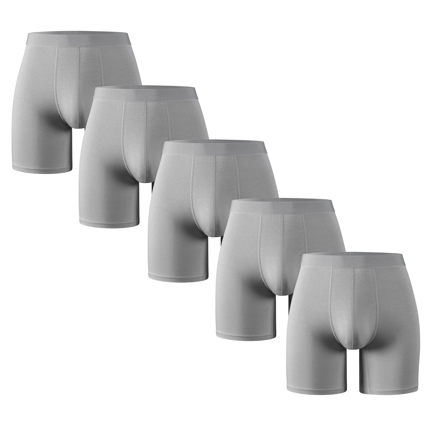 Men's Underwear Boxer Briefs Pack, Moisture-Wicking Underwear for Men Breathable No Ride Up Boxers