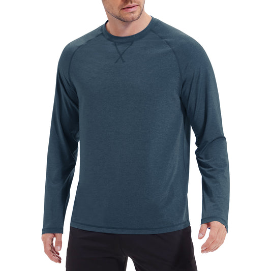 Rash Guard Swim Shirts for Men UPF 50+ Sun Protection UV Shirt Men's Fishing Running Water T-Shirt