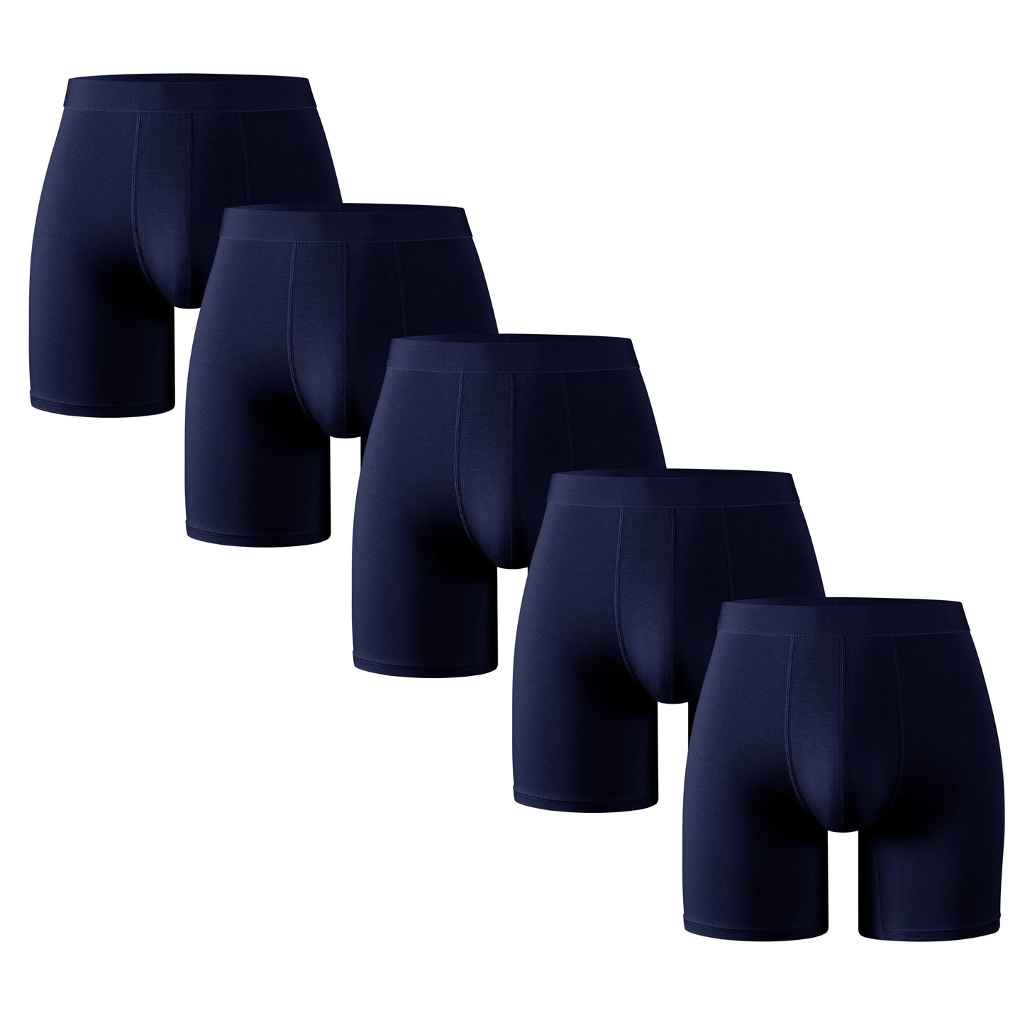 Men's Underwear Boxer Briefs Pack, Moisture-Wicking Underwear for Men Breathable No Ride Up Boxers