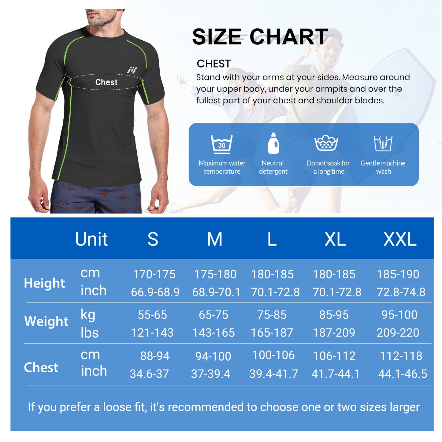 MEETWEE Men Swim Shirts Quick Dry Lightweight Rash Guard UV UPF 50+ Sun Protection Short Sleeve Beach Shirts Fishing