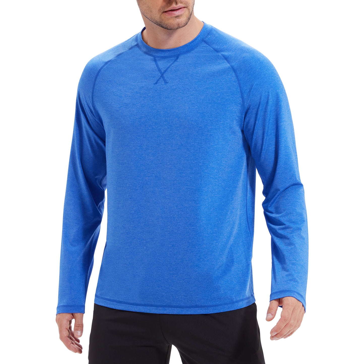 Rash Guard Swim Shirts for Men UPF 50+ Sun Protection UV Shirt Men's Fishing Running Water T-Shirt