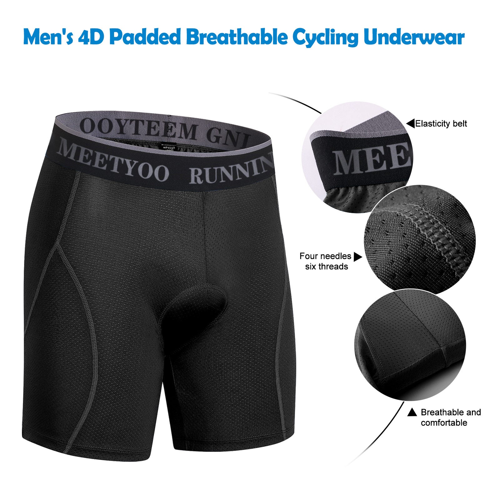 3D Padded Bike Shorts Cycling Pants With Padding