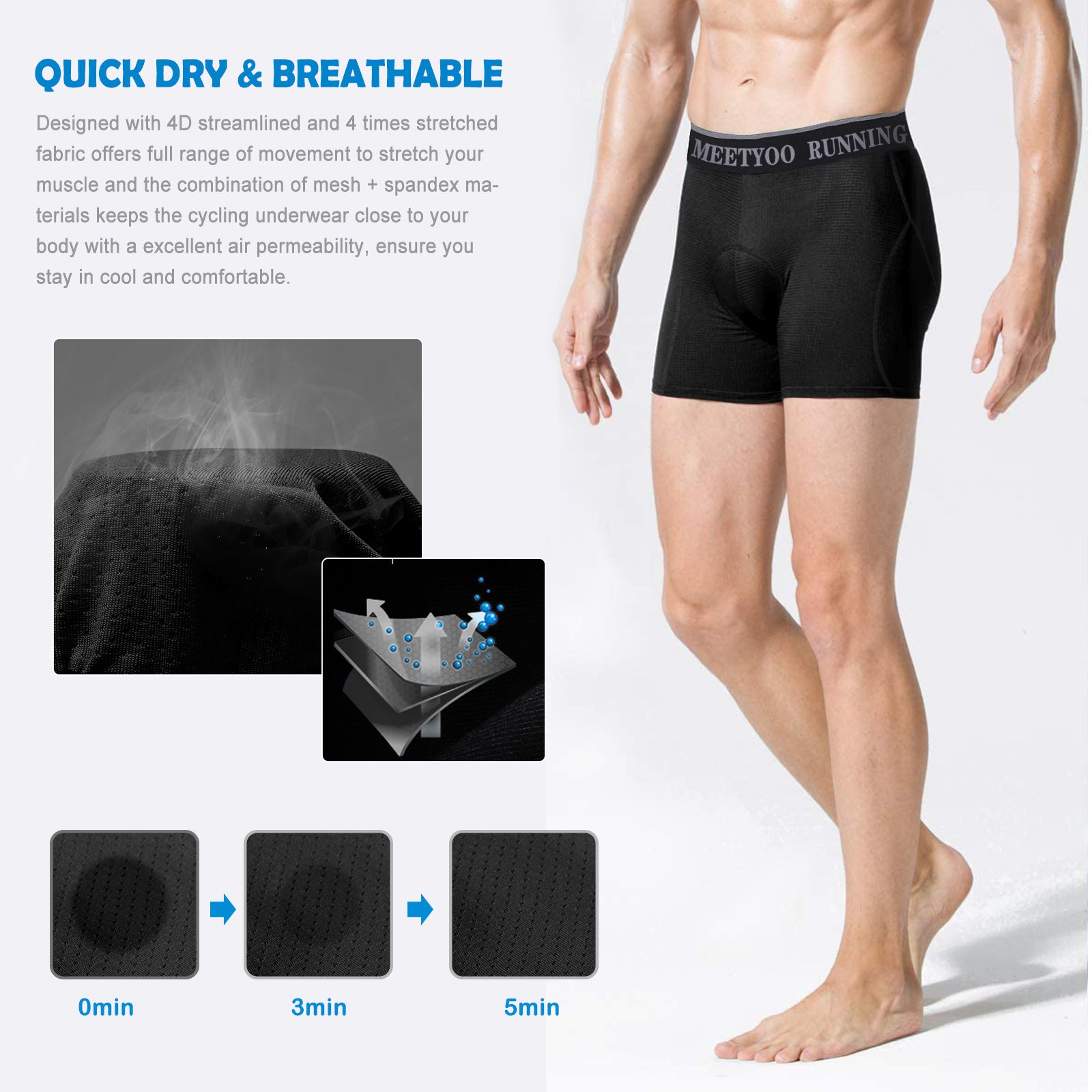 3D Padded Bike Shorts Cycling Pants With Padding