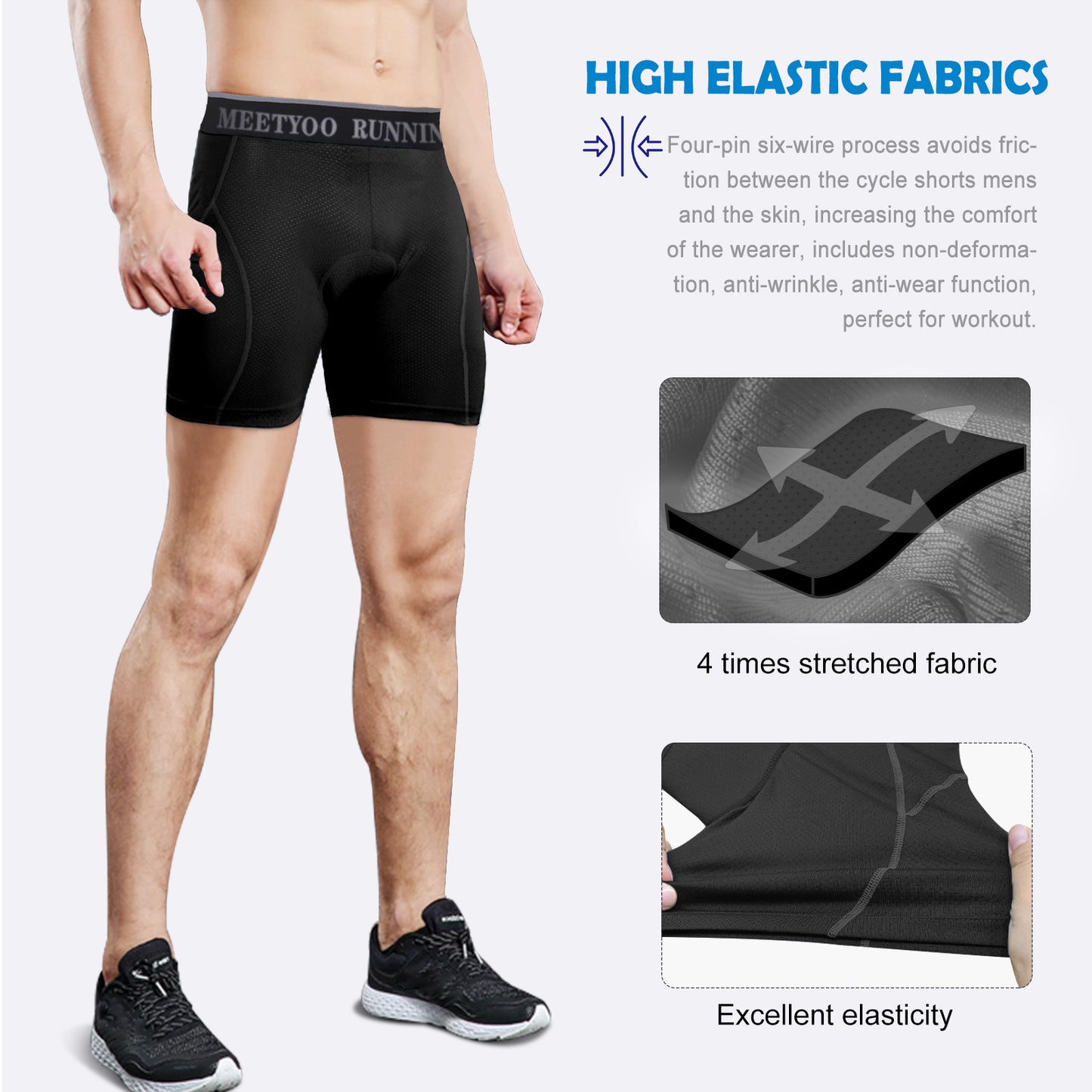 3D Padded Bike Shorts Cycling Pants With Padding