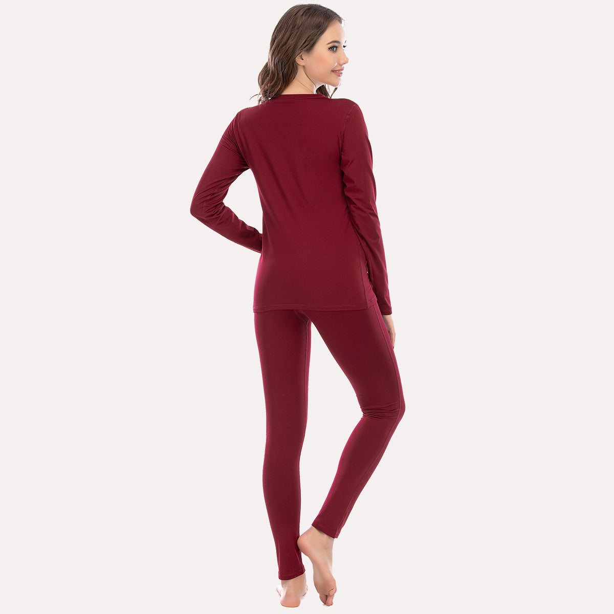 MEETWEE Red Winter Thermal Underwear Set
