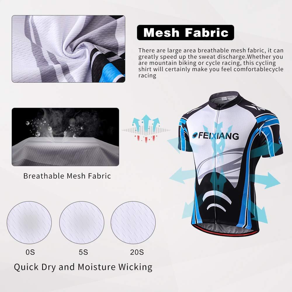 Men’s Cycling Jersey With Pockets Zipper Biking Jacket