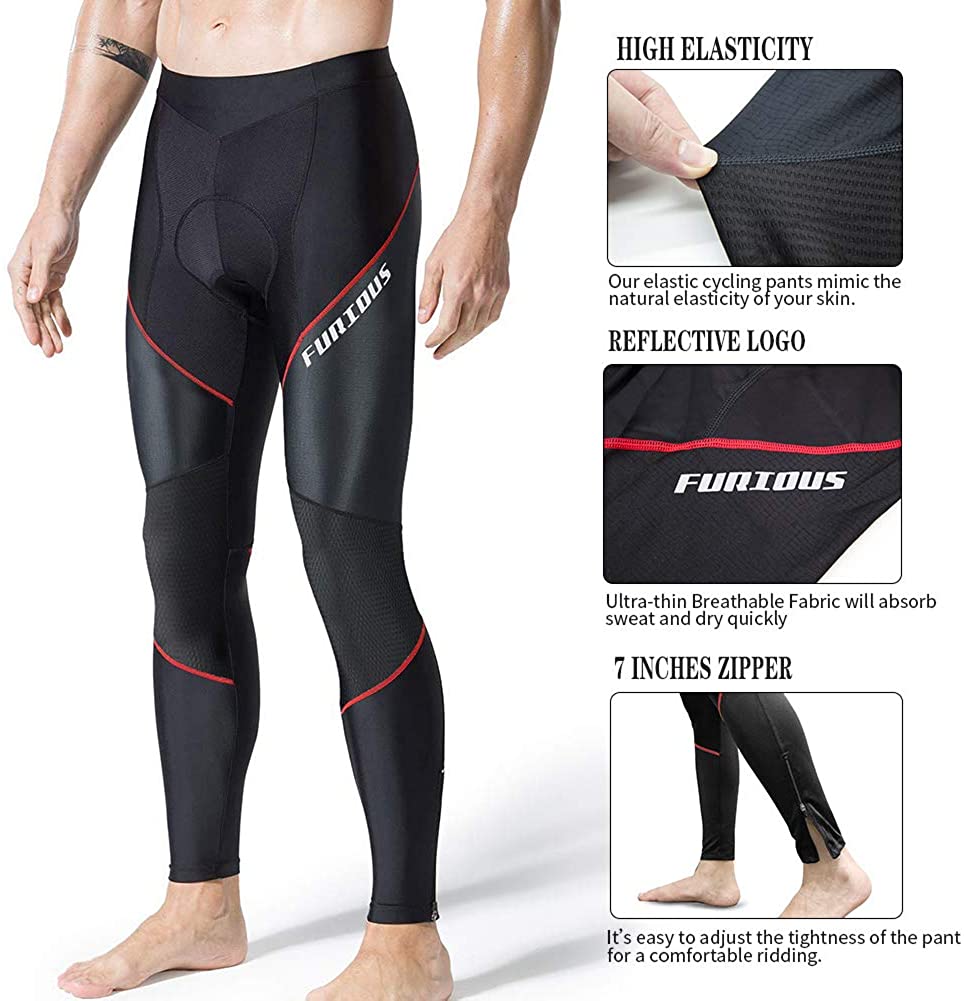 3D Padded Long Bike Cycling Long Pants With Padding