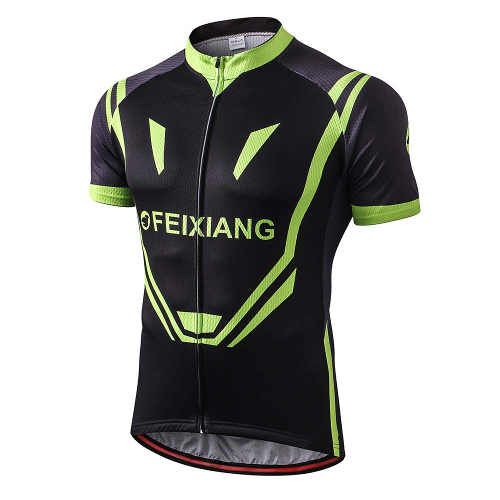 Men’s Cycling Jersey, Cool Dry Short Sleeve Bike Road Running Bicycle Top Shirt with Pockets Zipper Biking Jacket - Meetyooshop-DealsGloble