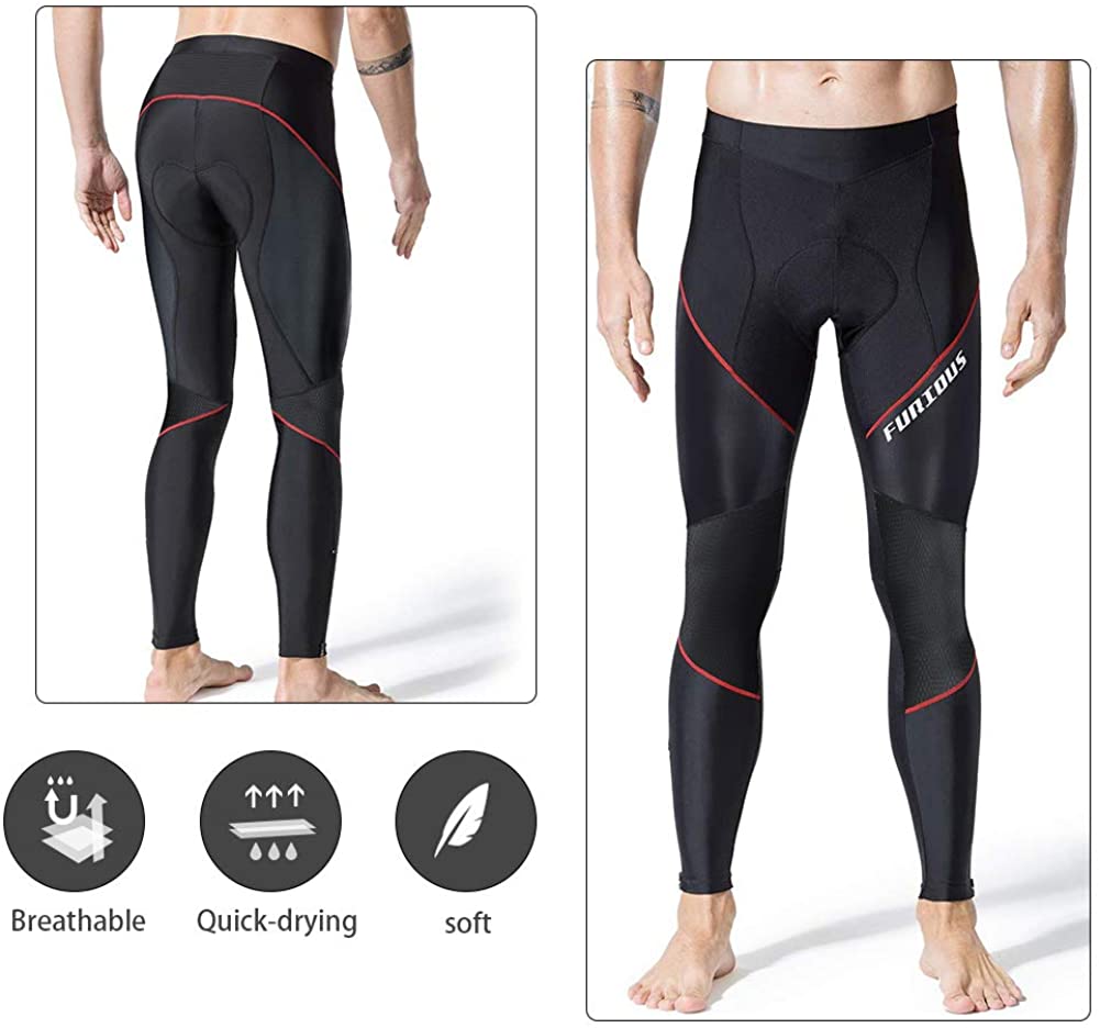 3D Padded Long Bike Cycling Long Pants With Padding