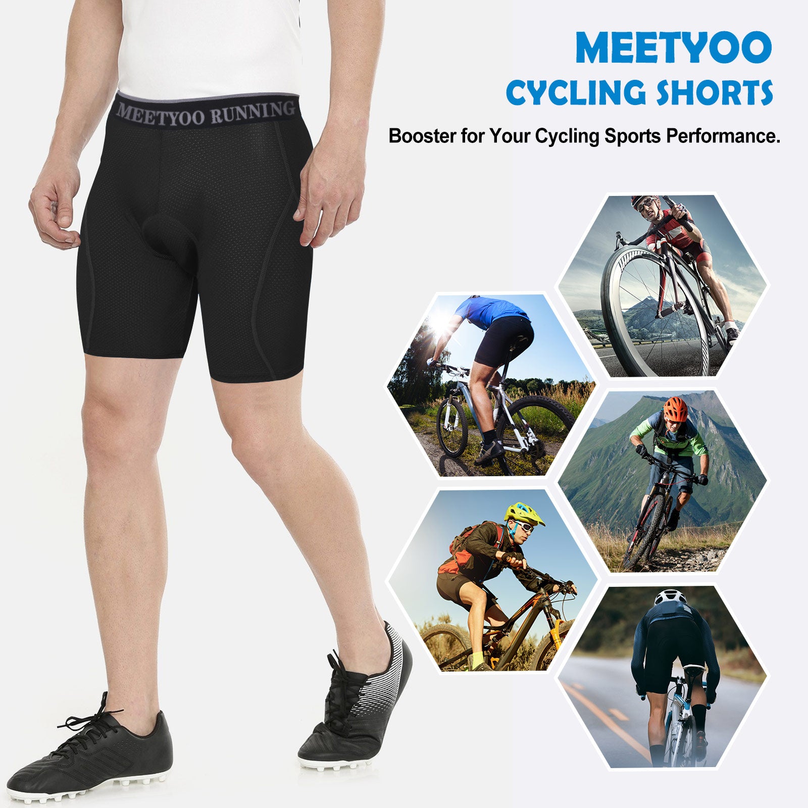 3D Padded Bike Shorts Cycling Pants With Padding