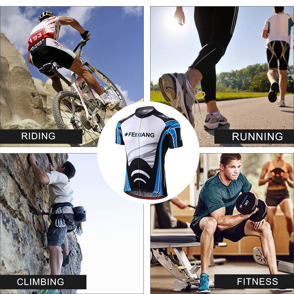 Men’s Cycling Jersey With Pockets Zipper Biking Jacket