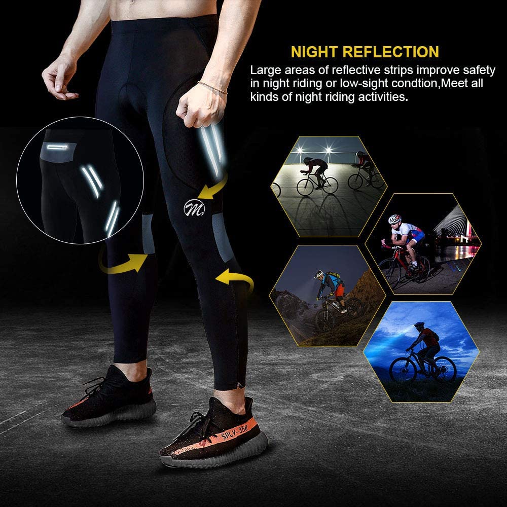 3D Padded Long Bike Cycling Long Pants With Padding