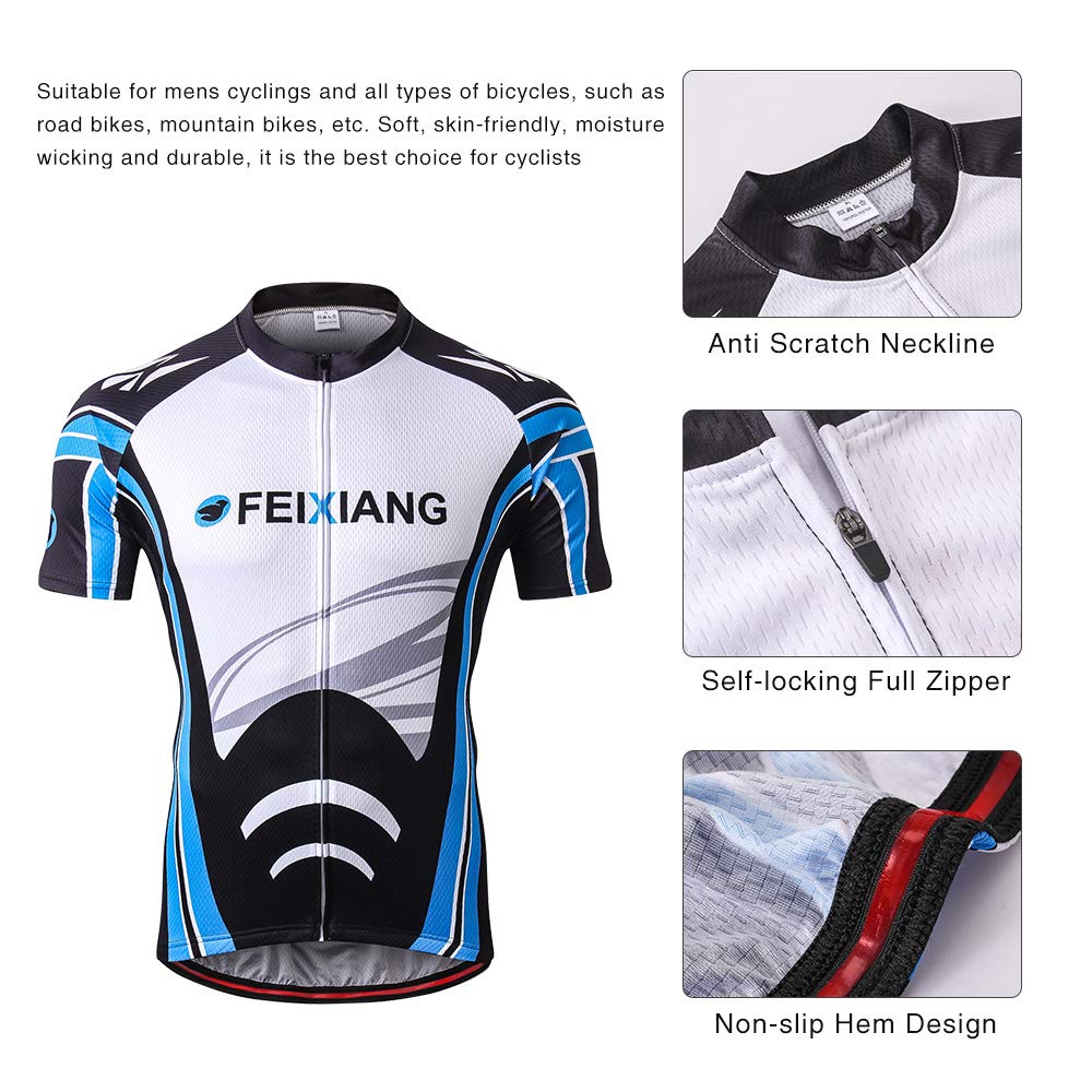 Men’s Cycling Jersey With Pockets Zipper Biking Jacket