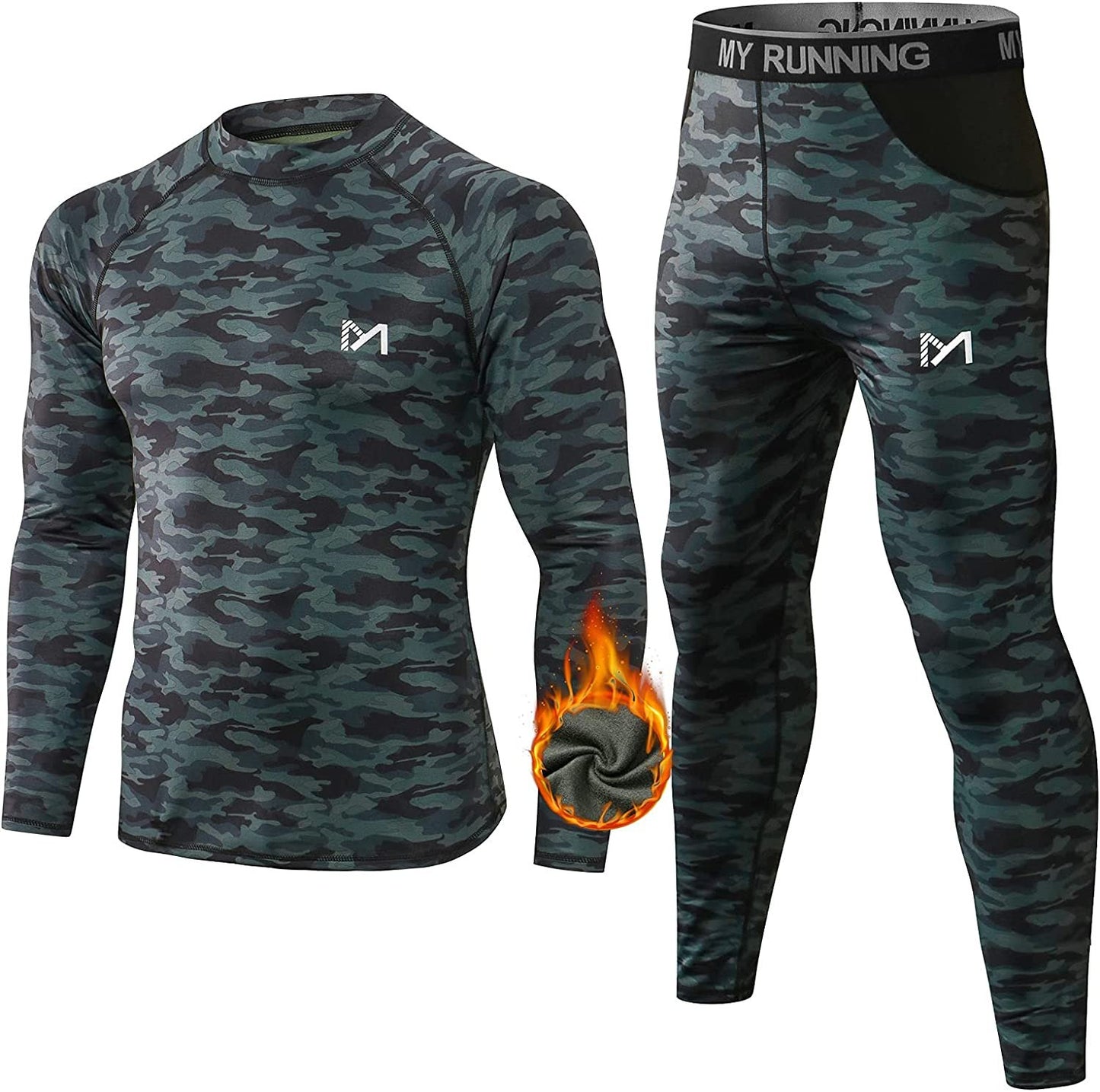 Men's Thermal Underwear Set Sport Long Johns Base Layer