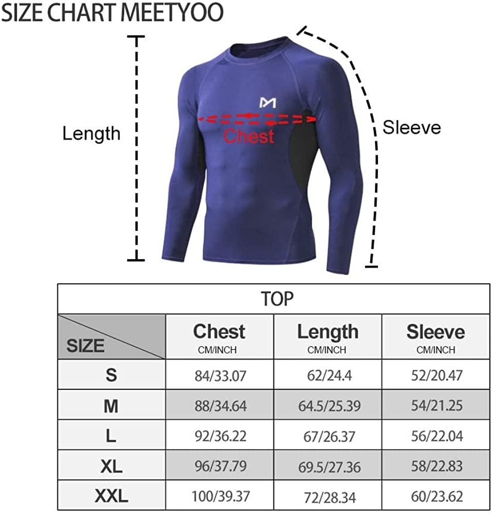 MEETWEE Men's Compression Long Sleeve Athletic Workout Shirt