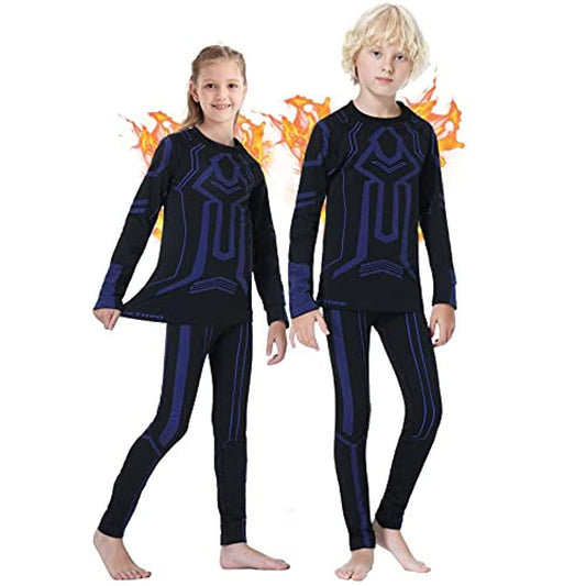 MEETYOO unisex-child Boys and Girls Thermal Underwear Set, Black, Small  price in Saudi Arabia,  Saudi Arabia