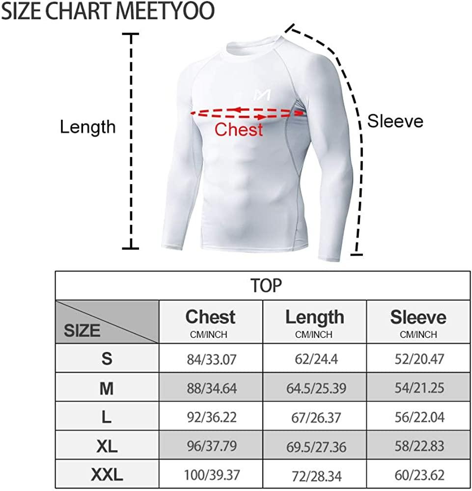 MEETWEE Men's Compression Long Sleeve Athletic Workout Shirt