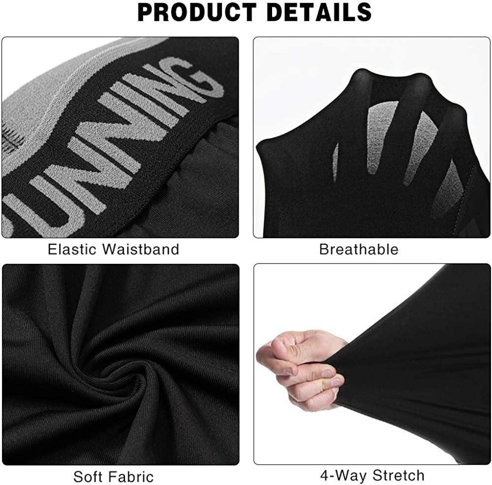 Men's 3/4 Compression Pants Sports Workout Running Tights Leggings