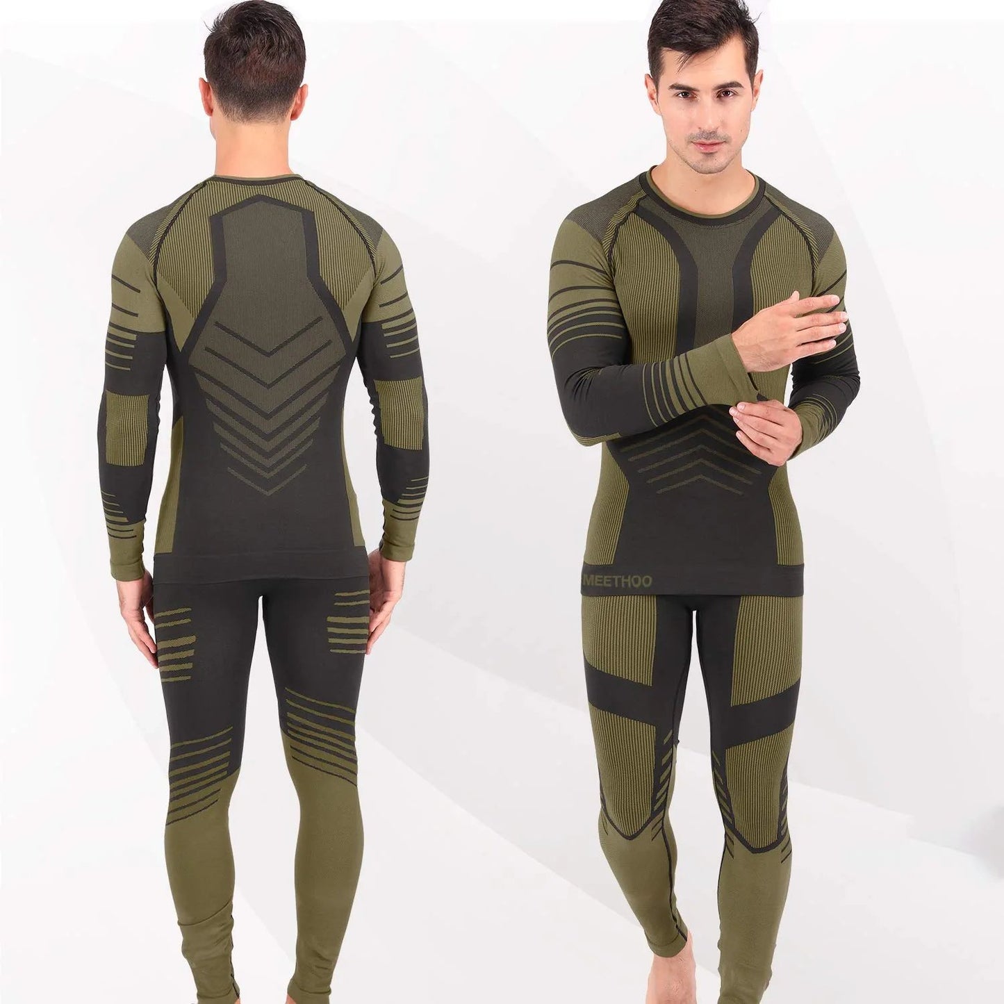 Men's Thermal Underwear Set Winter Gear Men Base Layer Long Johns Bottom