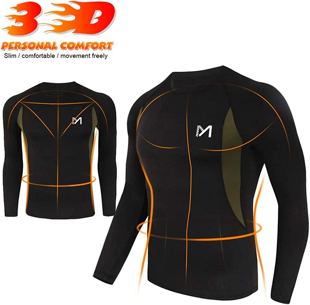 Thermal Underwear for Men, Winter Gear Long Johns Base Layer Top and Bottom Set for Skiing Running