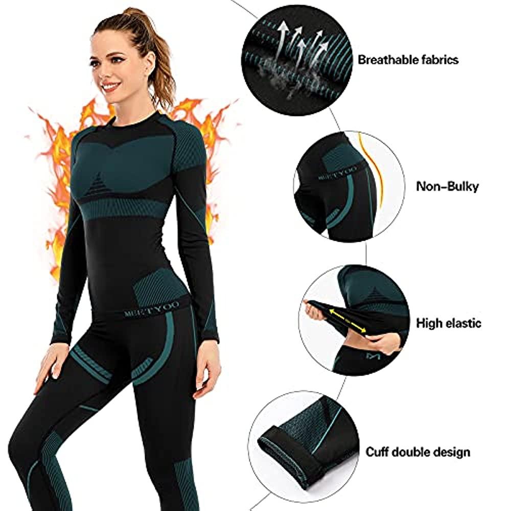 Thermal Long Underwear Women, Thermal Underwear Set Women