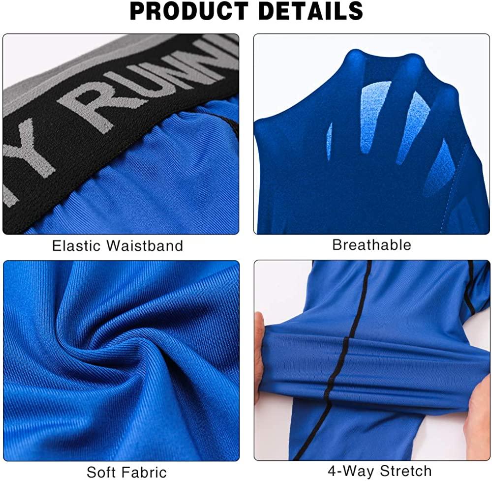 Men's 3/4 Compression Pants Sports Workout Running Tights Leggings